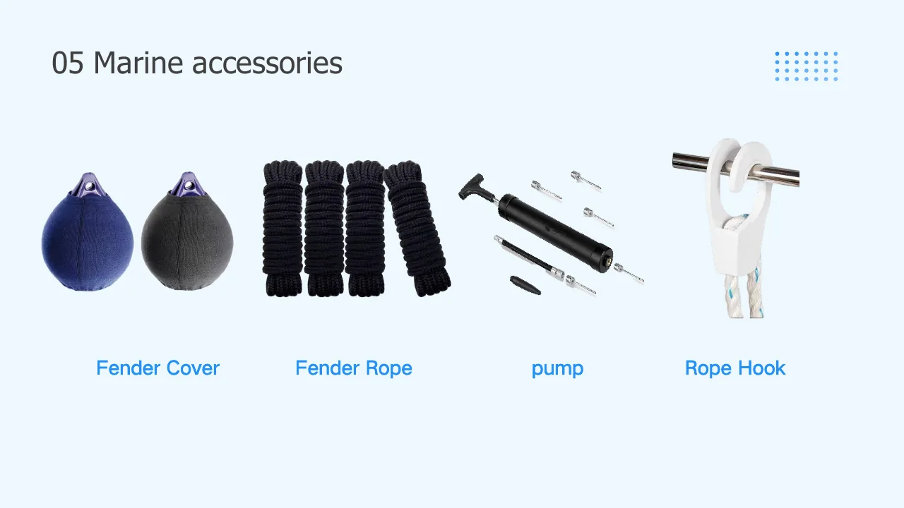 leisure marine fender covers ropes pumps and hooks